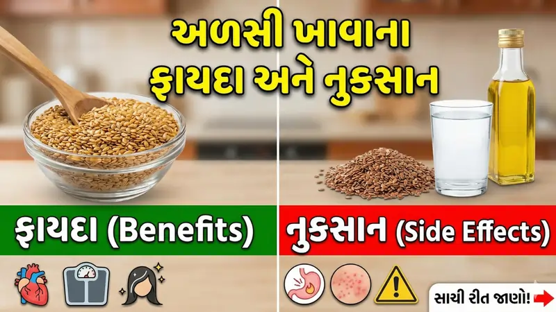 અળસી ખાવાના ફાયદા અને નુકસાન