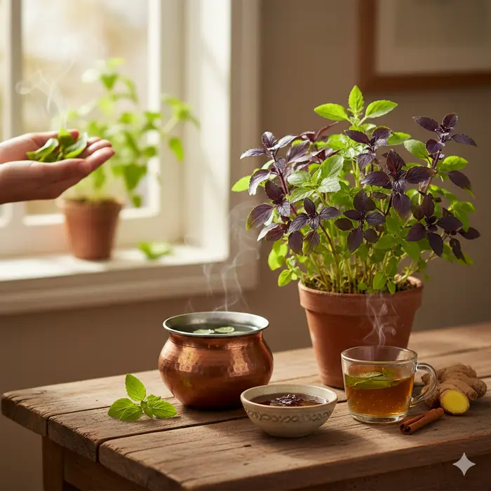 તુલસીના ચમત્કારિક ગુણો અને રોગપ્રતિકારક શક્તિ (Immunity)