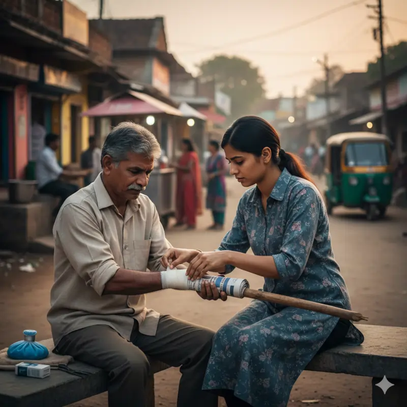 ફ્રેક્ચર (ભંગાણ) માં પ્રાથમિક સારવાર