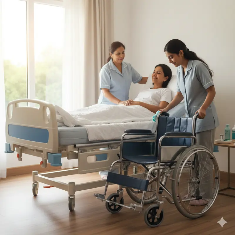 વ્હીલચેર અને મેડિકલ બેડની સંપૂર્ણ સંભાળ