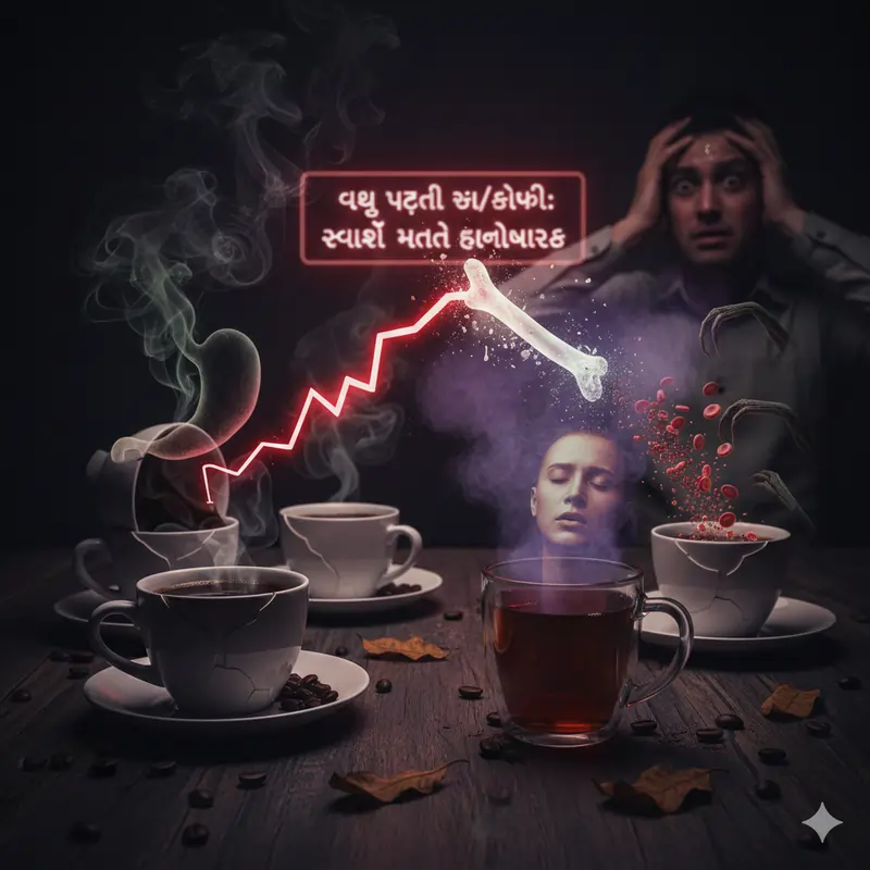 વધુ પડતી કોફી અને ચા