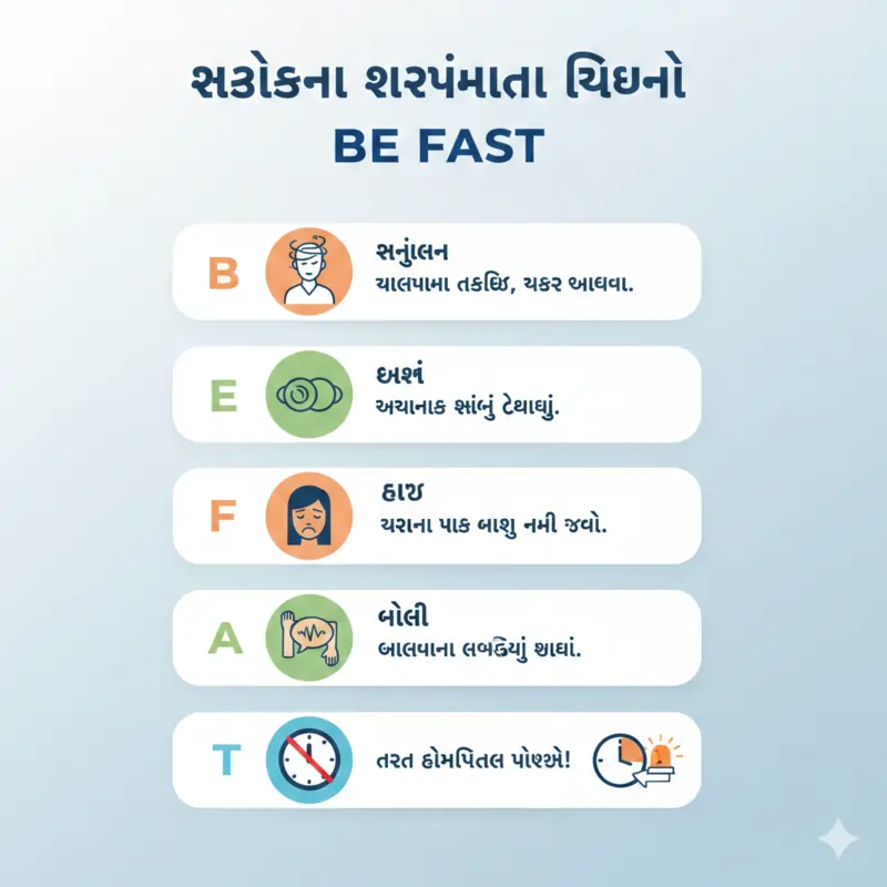 સ્ટ્રોકના લક્ષણો