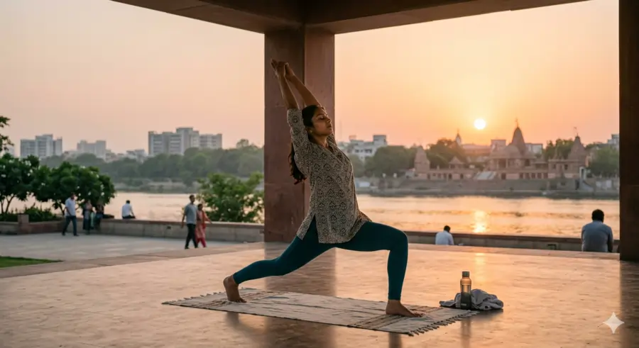 સૂર્ય નમસ્કાર ૧૨આસનો અને તેનાફાયદા