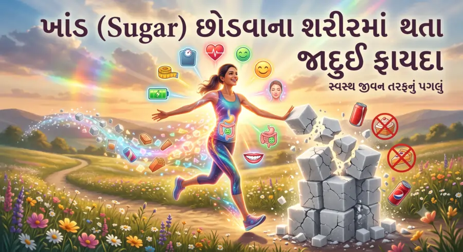 ખાંડ (Sugar) છોડવાના શરીરમાં થતા જાદુઈ ફાયદા